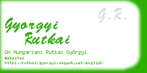 gyorgyi rutkai business card
